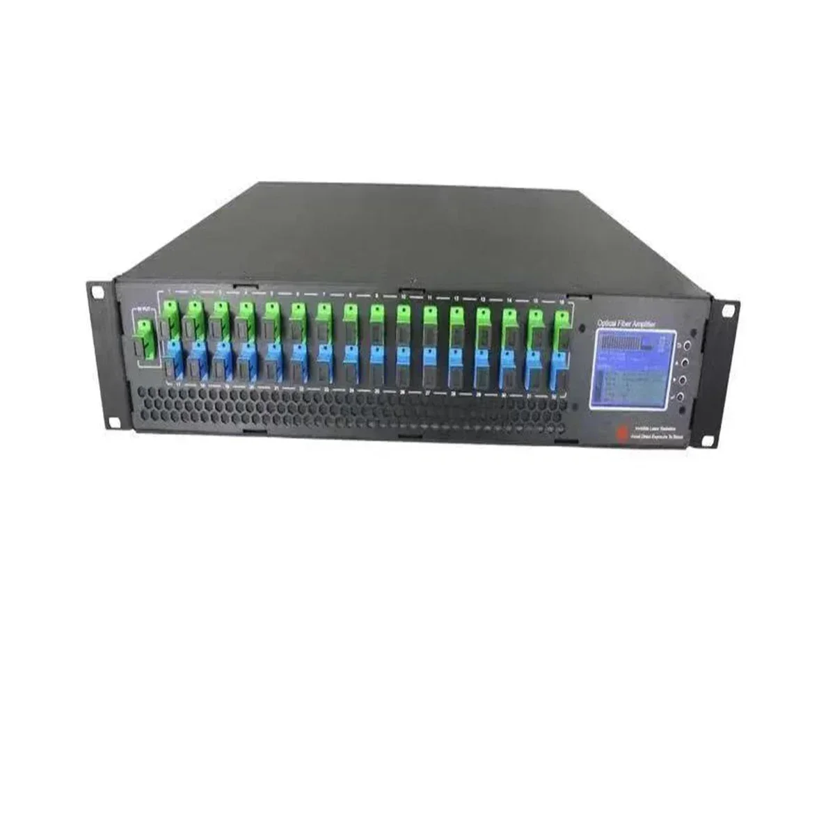 Фото Горячая распродажа: 2U CATV FTTH EDFA 16-портовый 23 дБ выходной WDM 1550 нм эрбиевый оптоволоконный усилитель №2