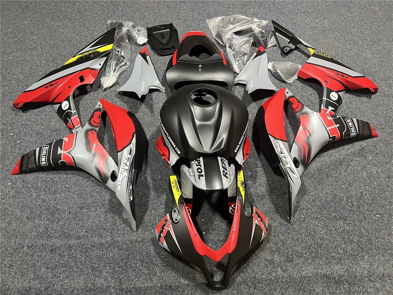 

Новый комплект обтекателей для мотоцикла ABS для CBR600RR F5 2007 2008 CBR600RR CBR600RR F5 07 08 обтекатель кузова Y1