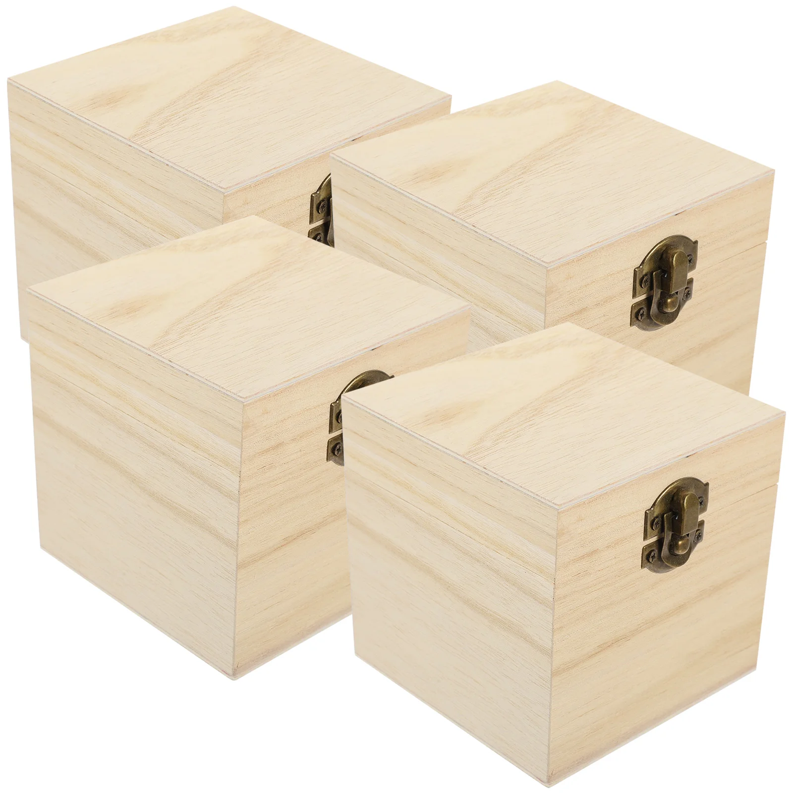 

Деревянная Подарочная коробка из цинкового сплава, 4 шт.