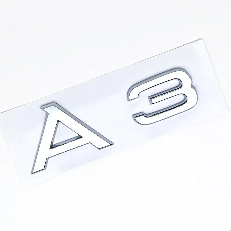 Фото Наклейка на багажник автомобиля 3D ABS 2.0 2.5 3.0 4.0 5.0TDI 30 35 40 45 50 55 TFSI TDI для A1 A3 A4 A5 A6 A7 A8 Q2 Q3 Q5 Q7 №1