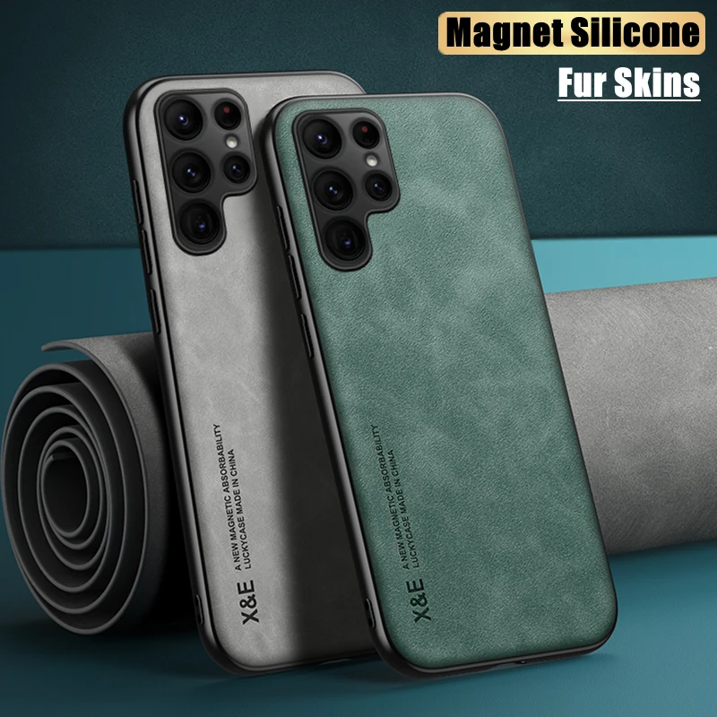 

Cloth Fabric Case For Samsung Galaxy S21 S20 FE S22 Ultra S10 S9 S8 S10E Note 10 Plus 20 Ultra 9 8 Magnet Fur Leather Case Cover