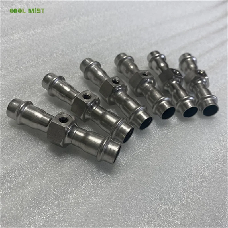 S442 High pressure 0-500bar Stainless Steel Binding Welding Connnector Fittings 50pc Quick Nozzle Base Greenhouse Humidification