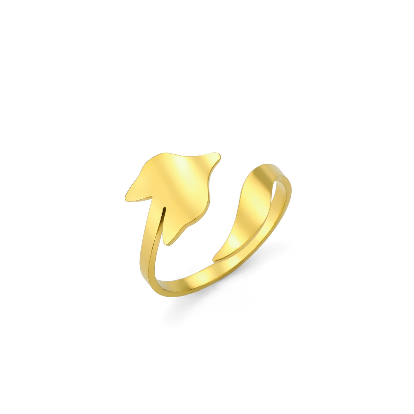 Регулируемые кольца на палец Dreamtimes из нержавеющей стали в форме лисы открытые