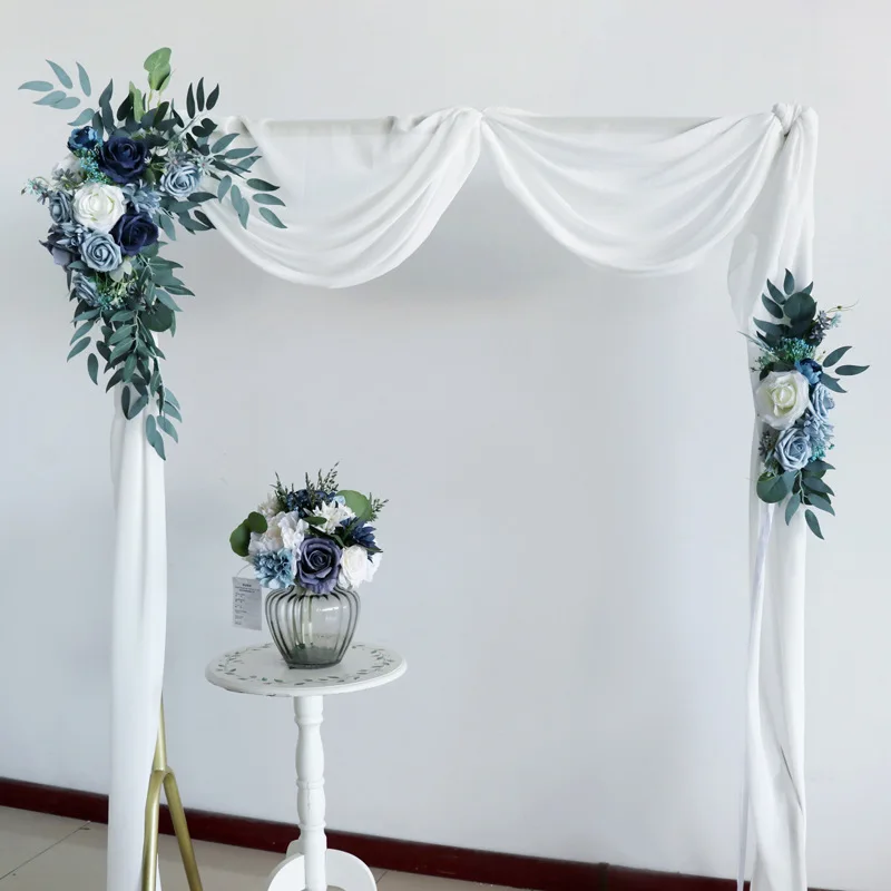 

Forest Style Wedding Simulations Arch Flower Decorations Wedding Festival Party Stage Background Rose Flower Scene Layout