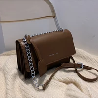 korean fashion trend designer handbags for women leather casual crossbody vintage tote chain shoulder bags white messenger bag