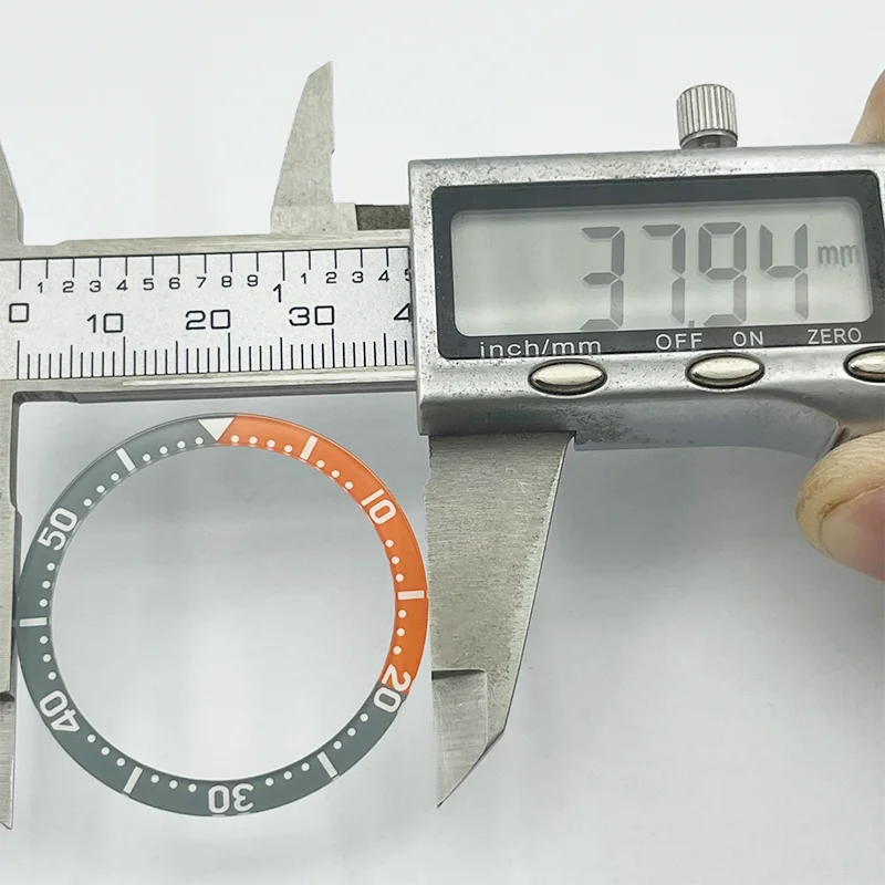 Watch Modify Parts 38mm/31.5mm SKX007/009 Full Luminous Glass Bezel Insert Kit Fits SKX Diver Watch Case