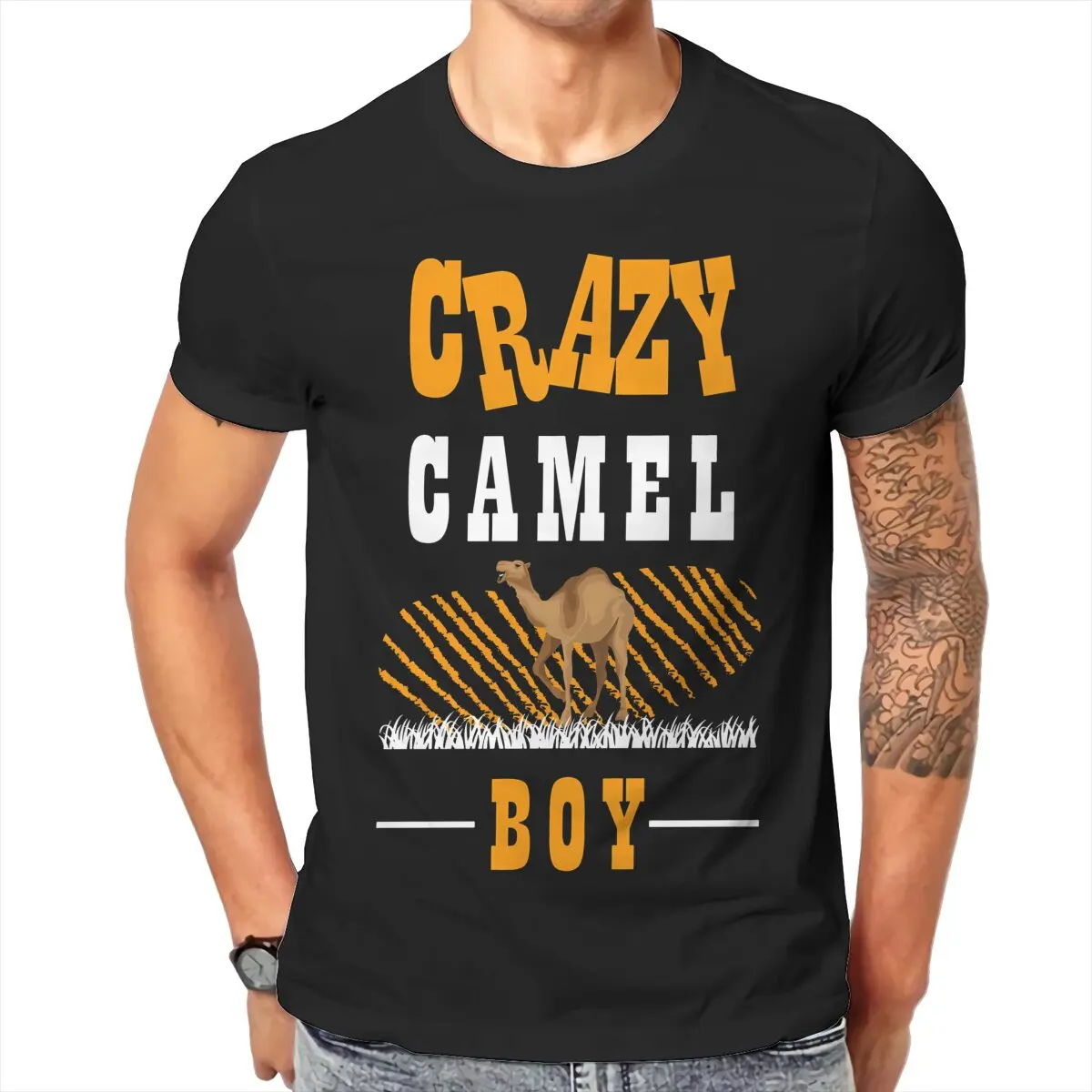 Мужская футболка Crazy Camel Boy Essential с круглым вырезом хлопковая стильная хипстерская