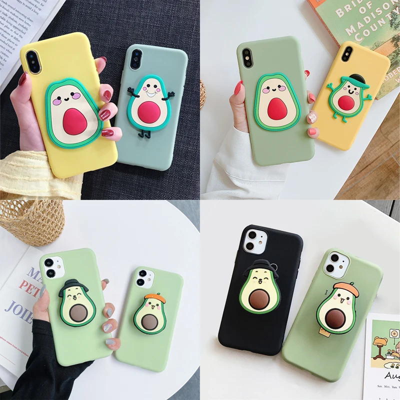 Cute Fruit Avocado Case for Xiaomi Redmi Note 11 10 9 Pro Max 8T 8 7S 6 5A 4X 4 3 Momordica TPU Soft Phone Cover | Мобильные