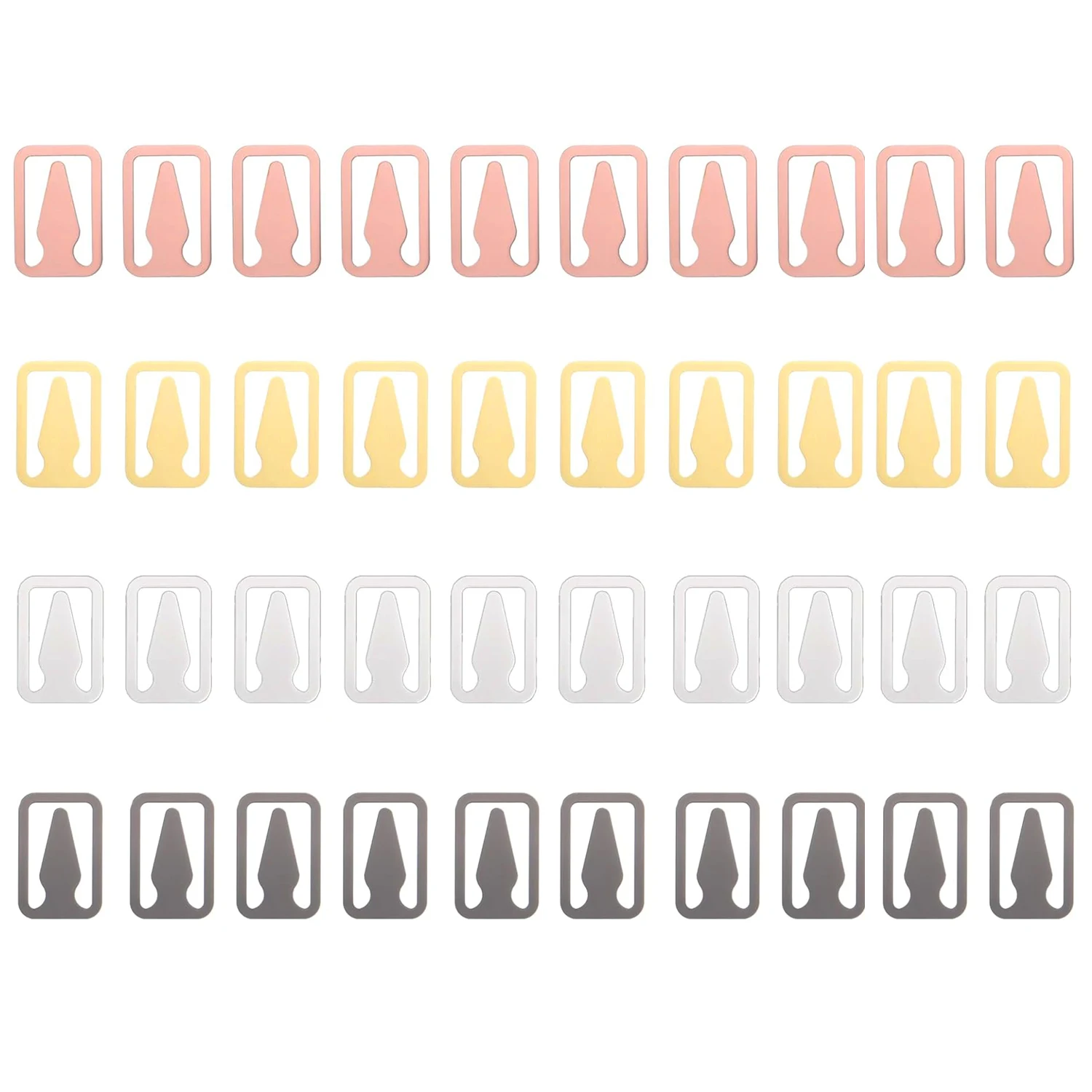 Закладки для книг из нержавеющей стали, набор из 40 штук