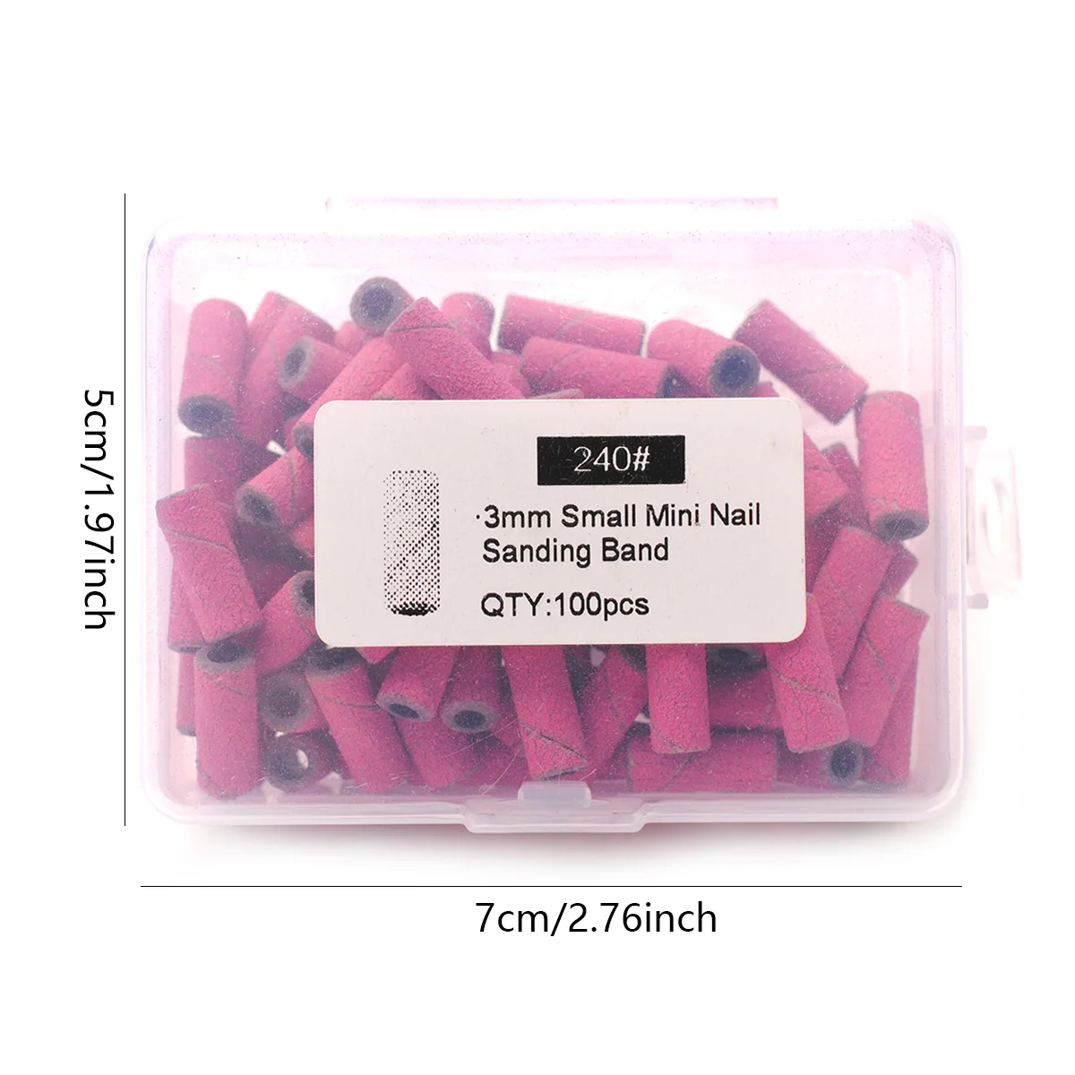 Набор шлифовальных лент для маникюра 100 шт. 3 1 мм