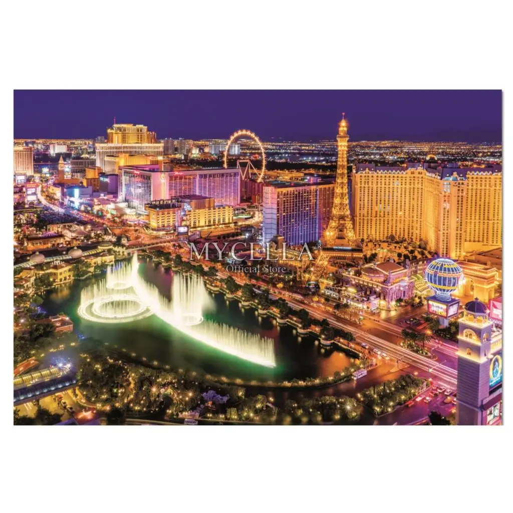 

landscape Las Vegas City Full 5d Diy Diamond Painting Jewelry Cross Stitch Complete Kits Mosaic Embroidery Home Decoration Art