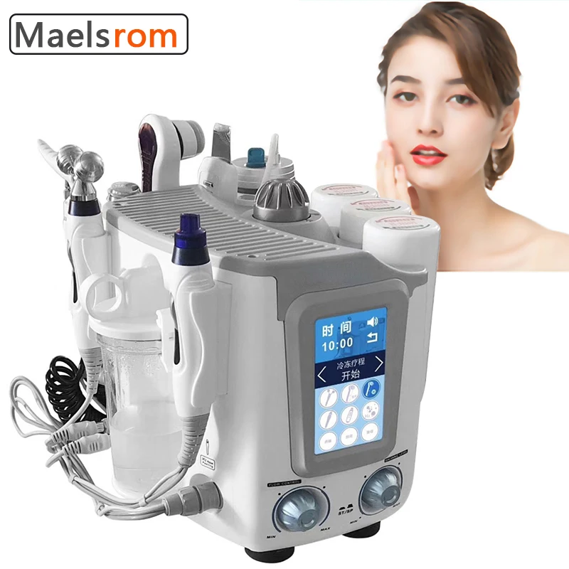 Profession 6 in 1 Small Bubble Hydrogen Oxygen Beauty Machine Facial Spa Skin Cleaning Moisturing Lifting Anti Aging Wrinkle