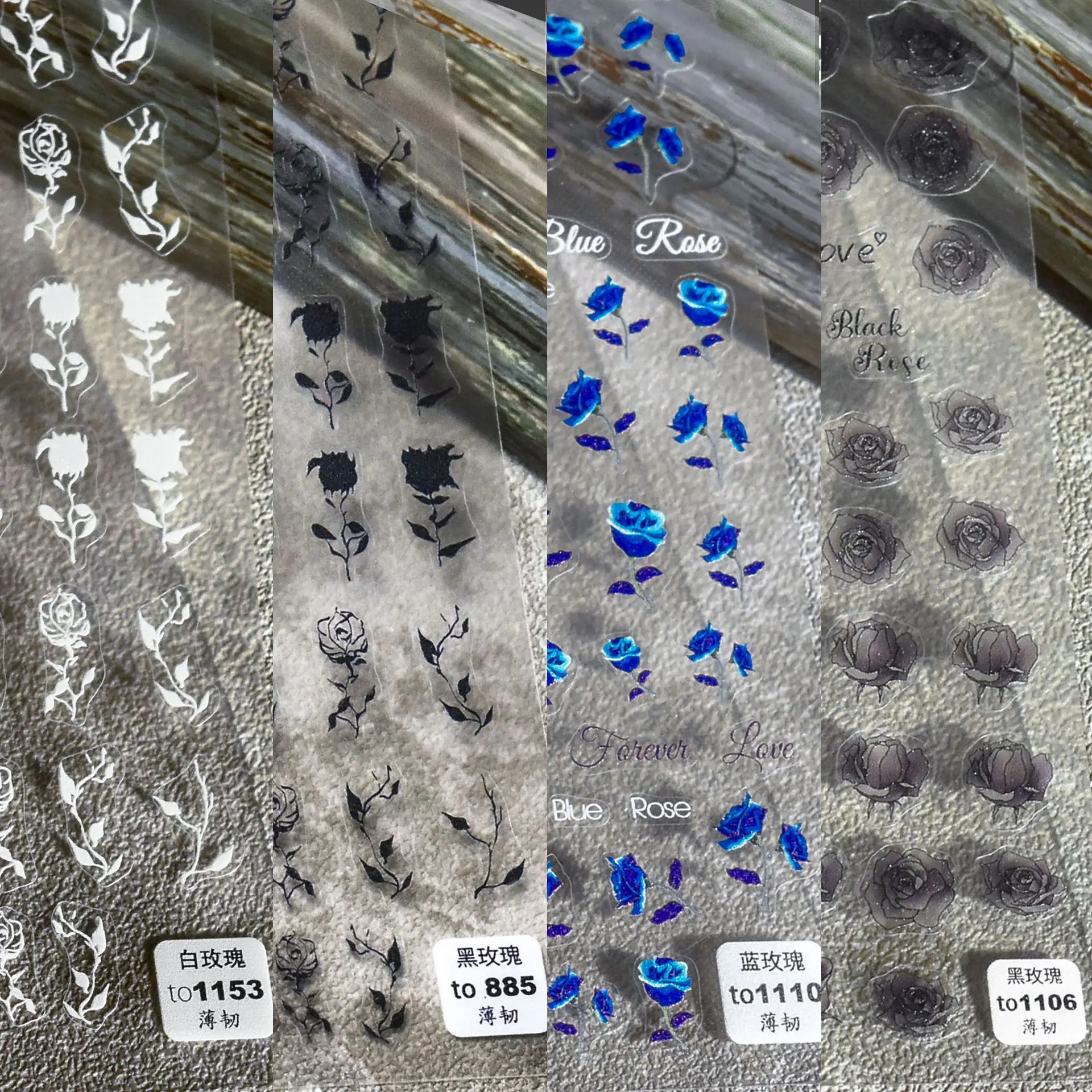 

Новинка 2022 5D мягкая рельефная наклейка для ногтей белая/черная/синяя линия абстрактная роза цветок украшения для ногтей наклейки s слайдеры