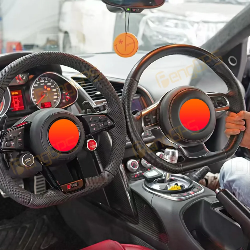 Подходит для Audi R8 рулевое светодиодный о из углеродного волокна автомобильный