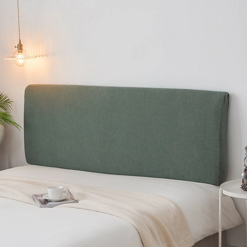All-inclusive Headboard Cover Elastic Bed Head Solid Color Bedhead Dustproof Back Protection Home Decor | Дом и сад