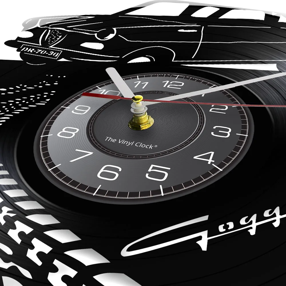 Винтажные винтажные настенные часы в стиле ретро с дорожной маркой бесшумные