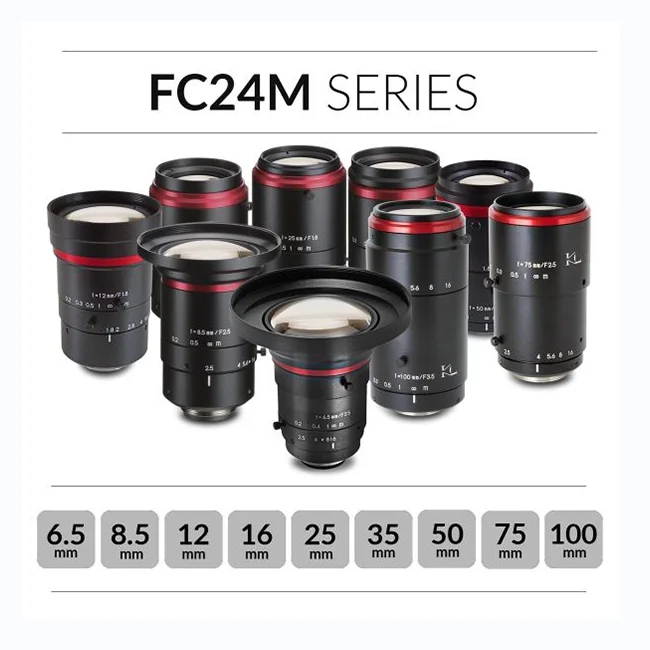 Промышленный объектив KOWA LM16FC24M 1.1 24 МП 16 мм с фиксированным фокусом, устраняющий оптические аберрации, с креплением C-Mount для систем машинного зрения (art.: 3920db82b87dc) - 3920db82b87dc