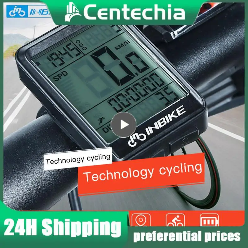 

INBIKE Waterproof Bicycle Riding Odometer Speed Detector Life Lifestyle Sports Outdoors LED Screen Measurable Watch IC321