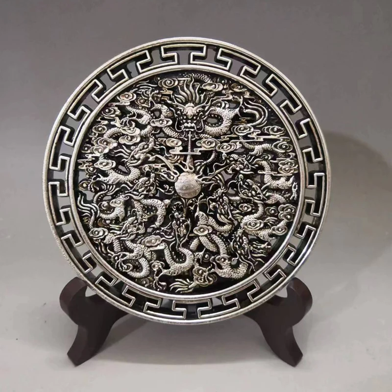 

Украшение из тибетского серебра, девять драконов