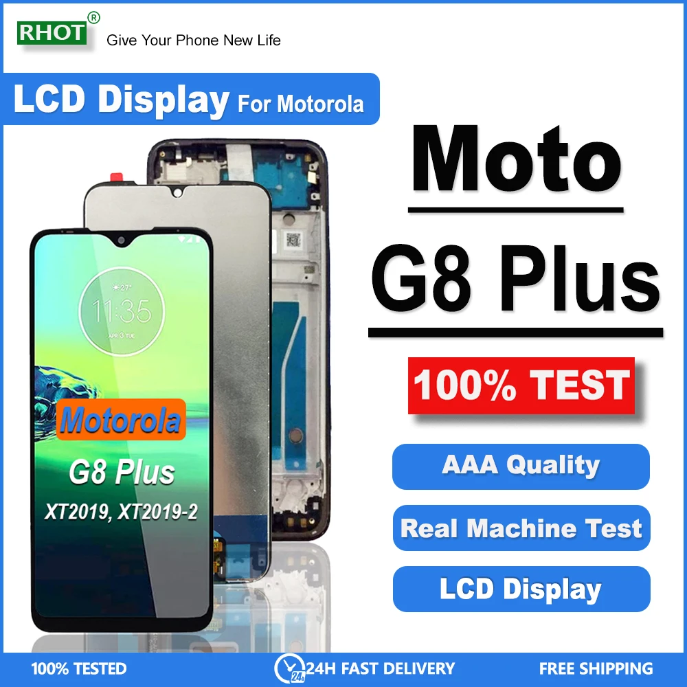 6 30 &quot100% протестированный ЖК-дисплей для Motorala Moto G8 Plus с дигитайзером сенсорного