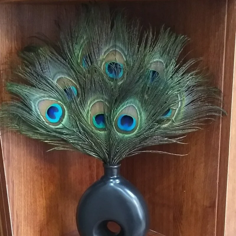 10 шт./лот натуральные перья павлина для украшения вечерние ювелирные изделия