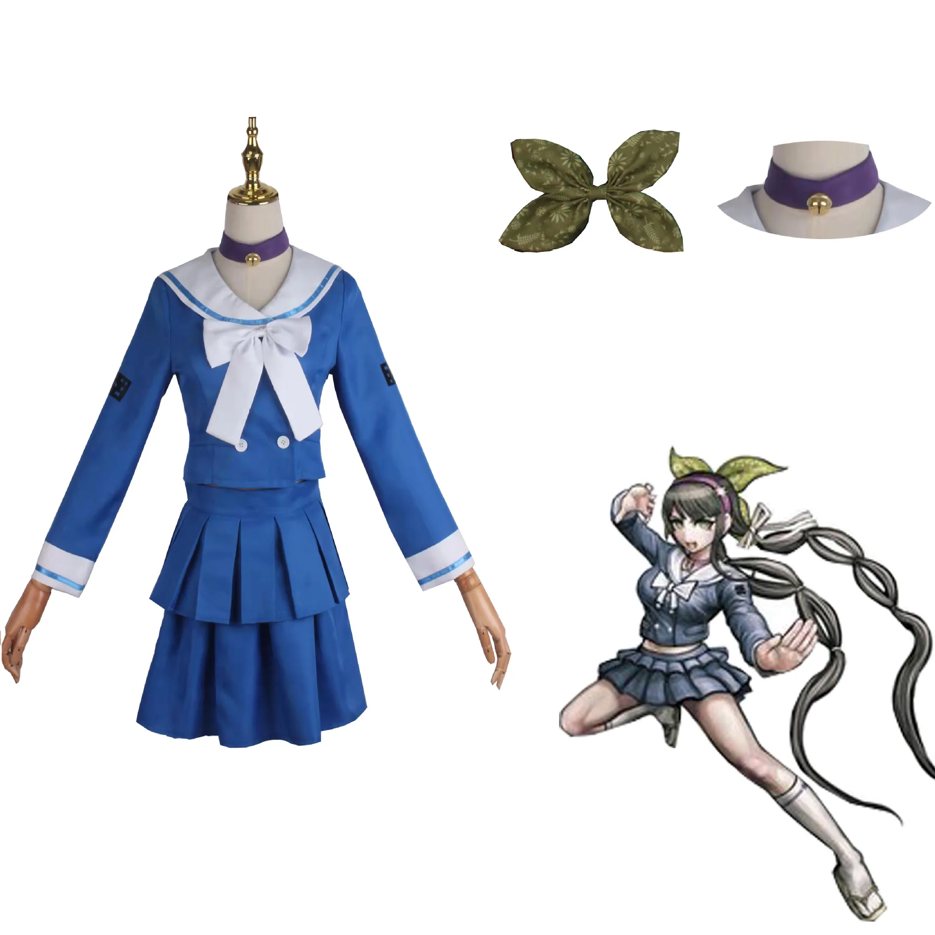 Костюм тиноны чабашира тенко Аниме Косплей матросский костюм для школьников