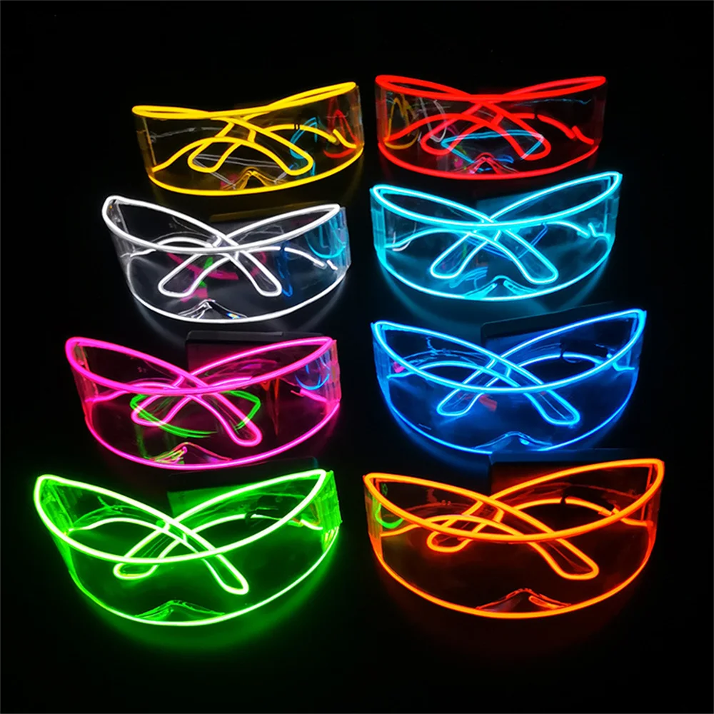 

Led Glasses Seven Colors Available Neon Party Flashing Glasses Wireless Led Light Up Eyeglasses Annual Atmosphere Supplies