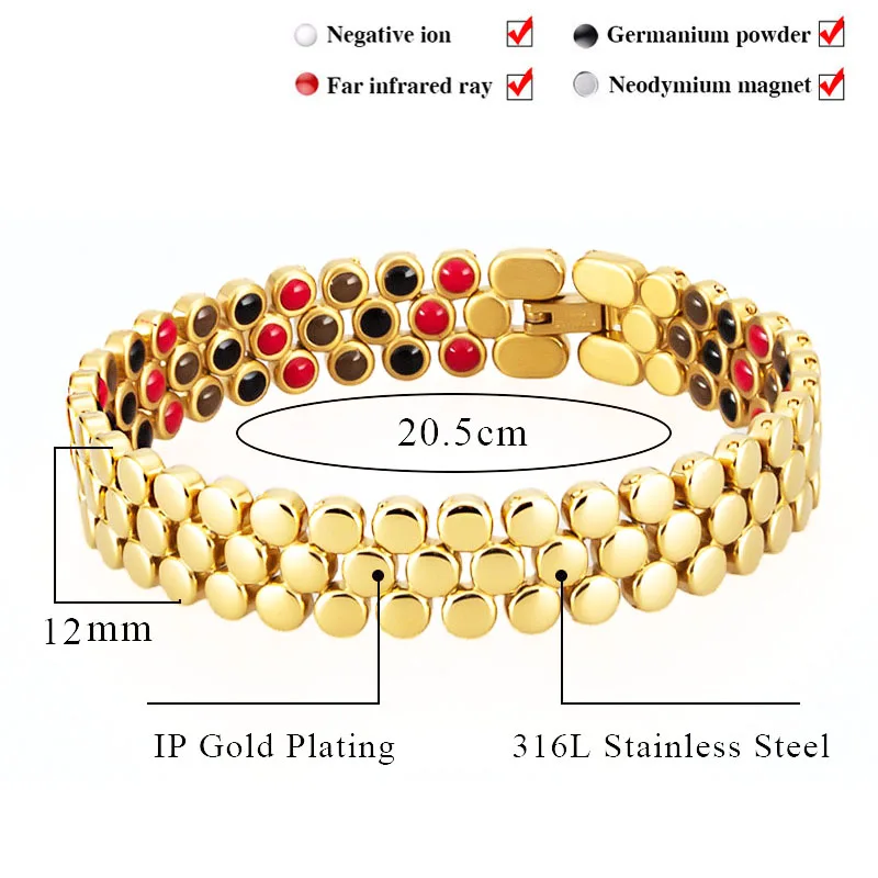 Мужской Магнитный браслет для женщин и мужчин гематит здоровья энергия ионы
