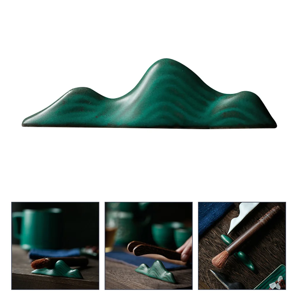 

1pc Calligraphy Brush Pen Holder Ceramic Painting Brush Holder Brush Pen Rest for Office