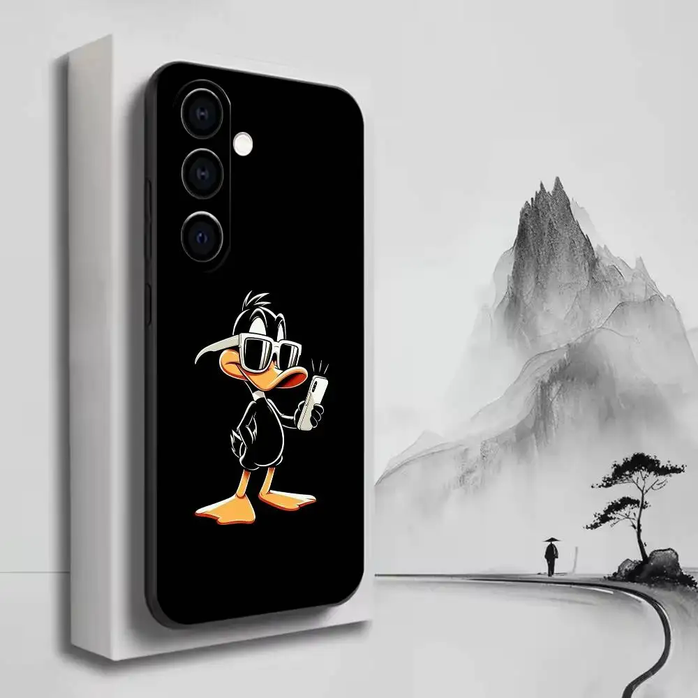 Фото Забавный чехол для телефона Goofy D-Daffy D-Duck-Funny для Samsung A72, A71, A72, A70, A53, A52, A51, черный мягкий чехол из ТПУ №2