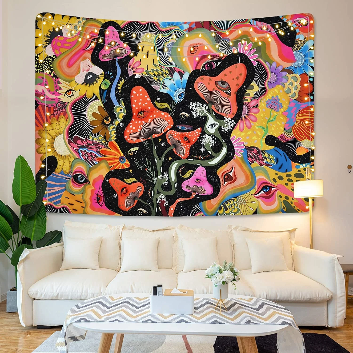 

Psychedelic large Tapestry Wall Hanging home decor Tapestry Hippie wall art Carpet bedroom living room sofa blanket decoration