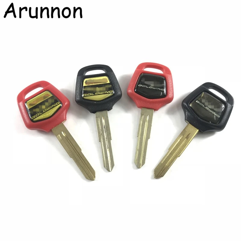

arunnon For Honda Motorcycle Accessories 1800 Goldwing GL1800 Embryo Blank Keys Can install chip Motor bike Moto Part