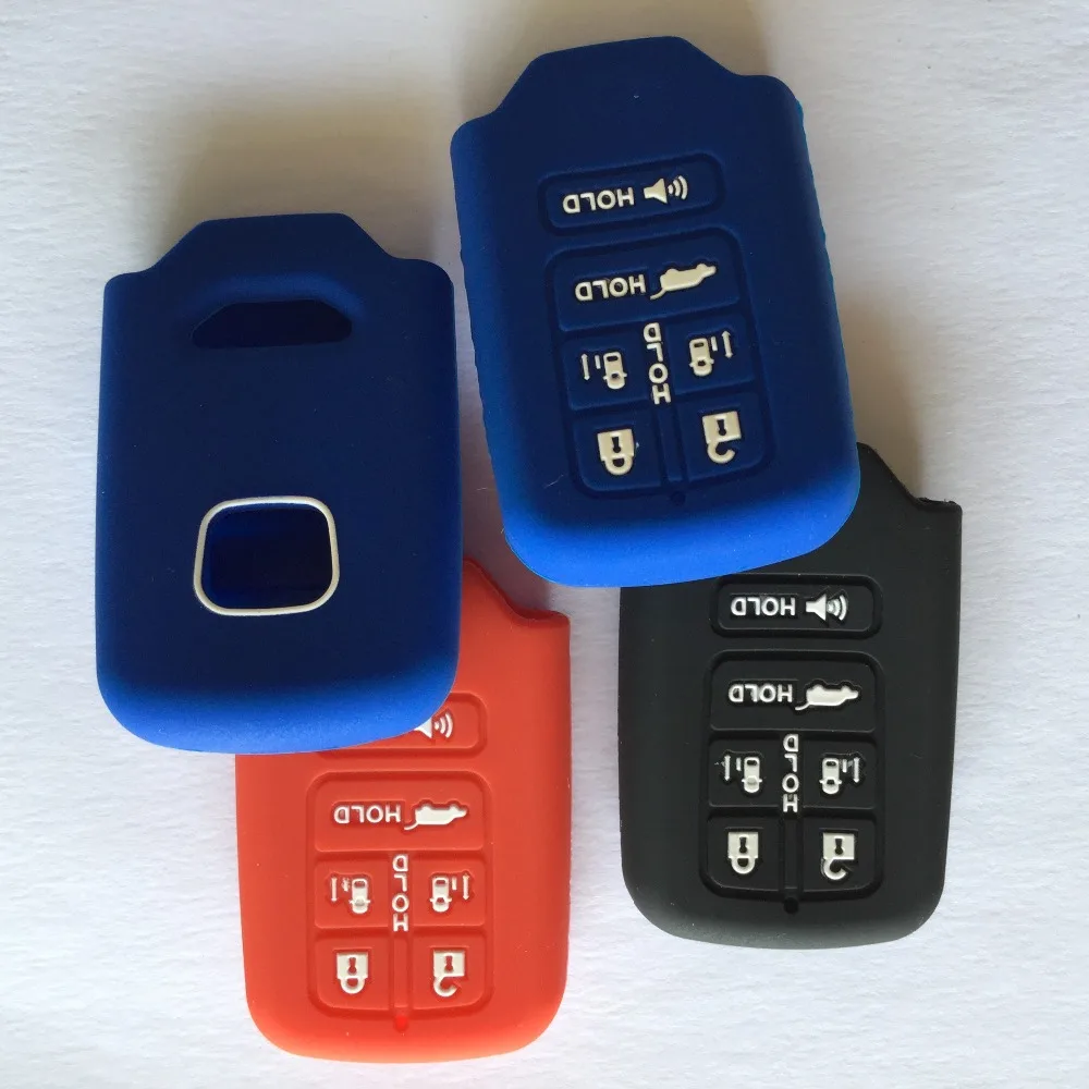 Smart Silicone Rubber Key Remote Cover For Honda Odyssey EX EX-L Touring and Elite 6 Button FOB With Push Start | Автомобили и