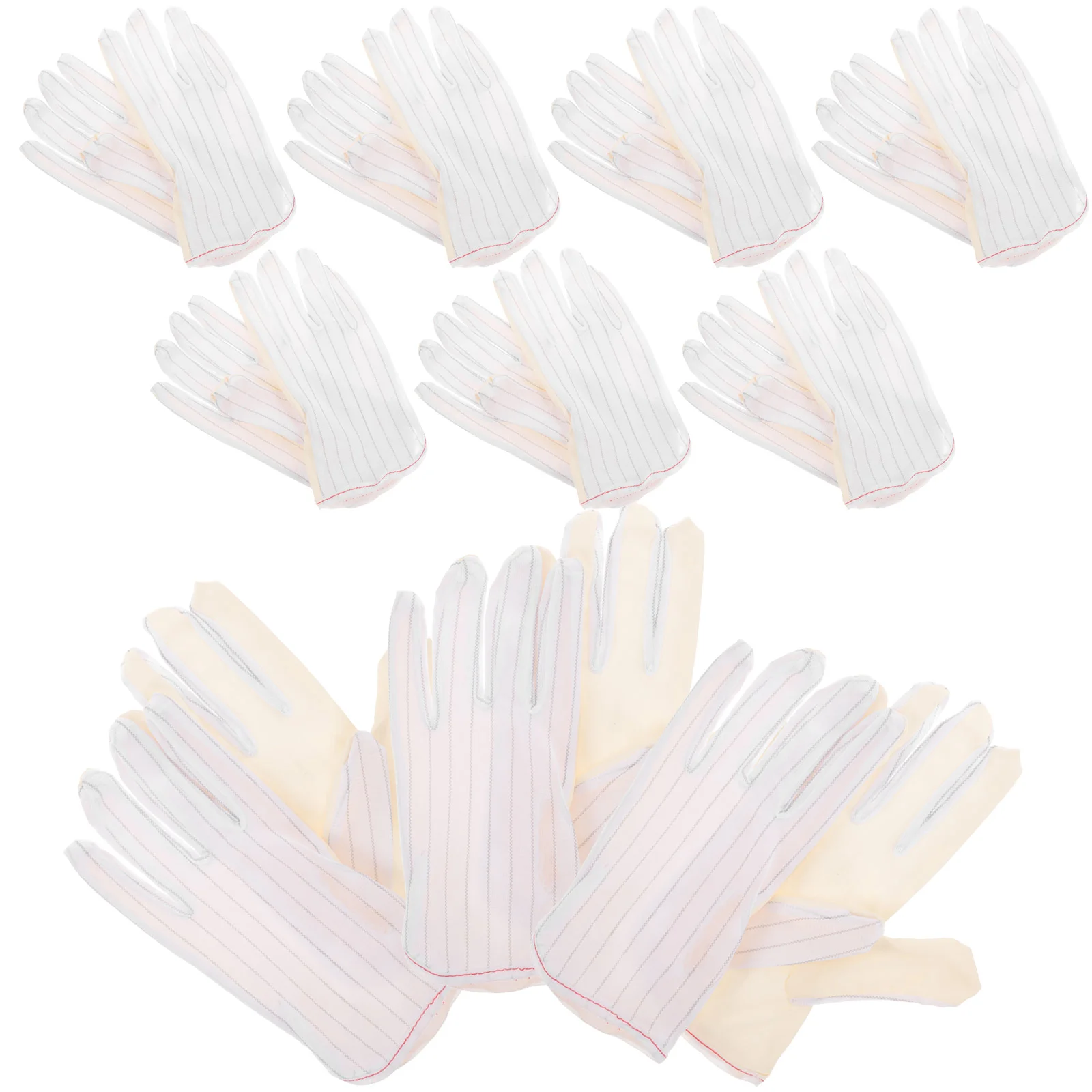 

10 Pairs Work Gloves Stage Moisture Hands Overnight Clean Jewelry Banquet Working Protection Practical