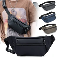 new outdoor waist bag running jogging belt pouch men waist bum bag travel oxford cloth chest bag zip fanny pack mobile phone bag