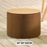 jmt38cm nordic living room bedroom foldable paper stool bench simple bench table round stool plegable chair creative fashion sto