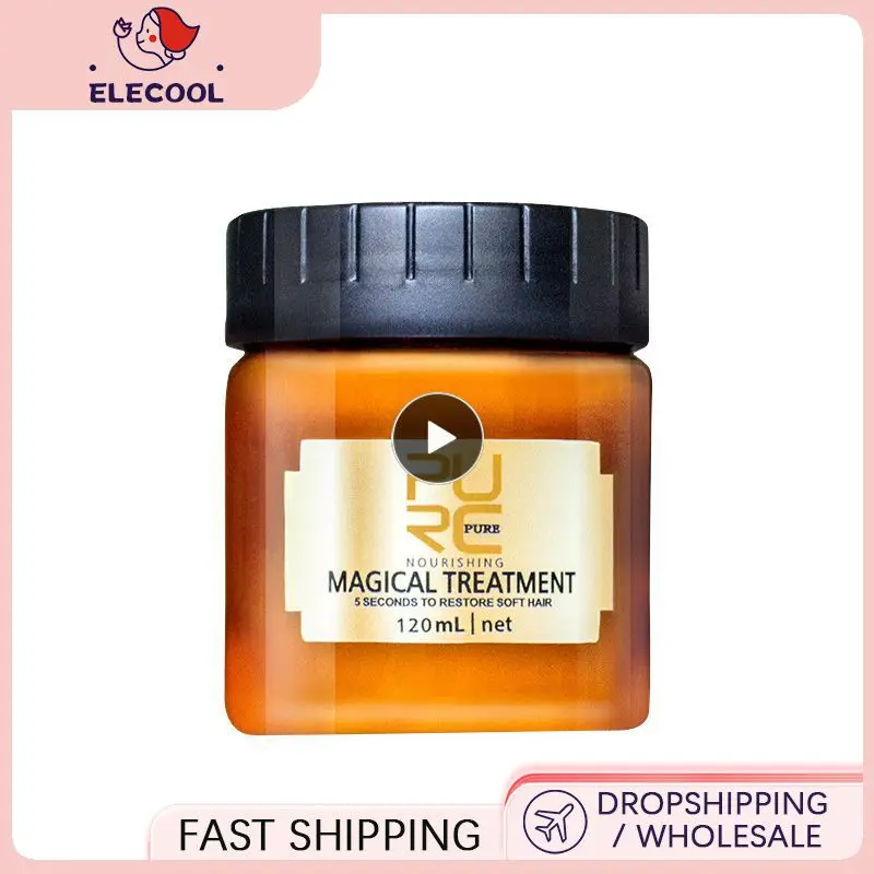 

1 ~ 6 шт. Бесплатная доставка 60/120 мл кератиновая маска PURC волшебный Кератиновый крем для волос 5 секунд ремонт повреждений