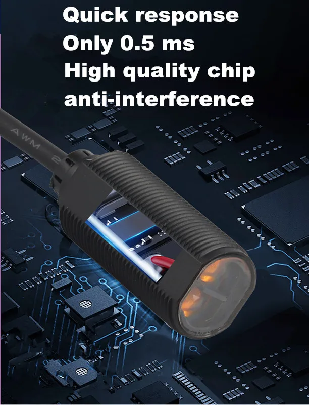 Фото DC10-30V E3FA-DN11/DP11/RN11/RP11/TN11/TP11 инфракрасный индукционный переключатель, фотоэлектрический переключатель с рассеянным отражением №3