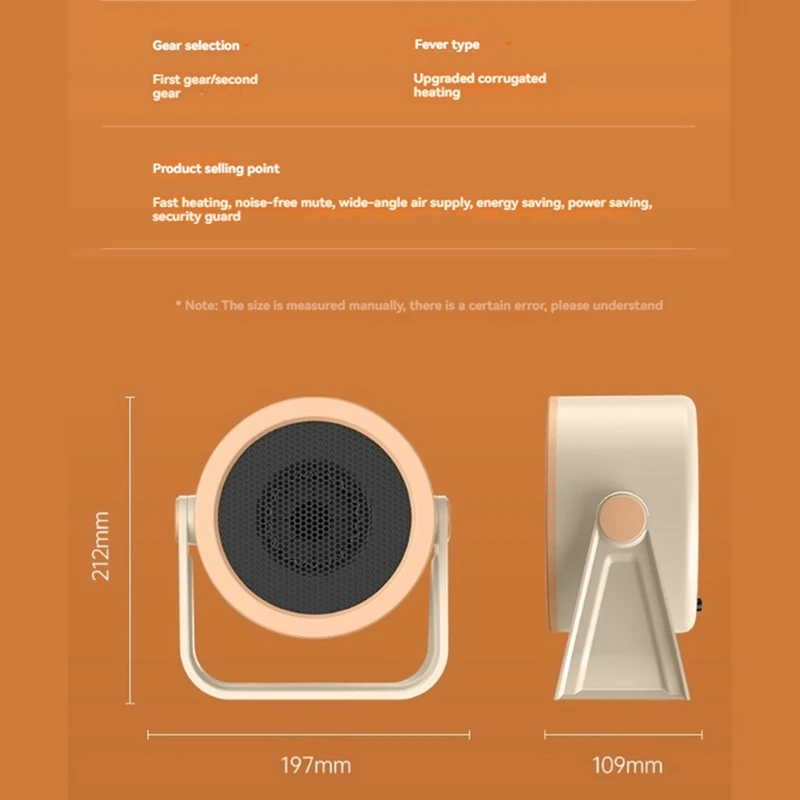 500 Вт электрический обогреватель портативный настольный вентилятор теплого