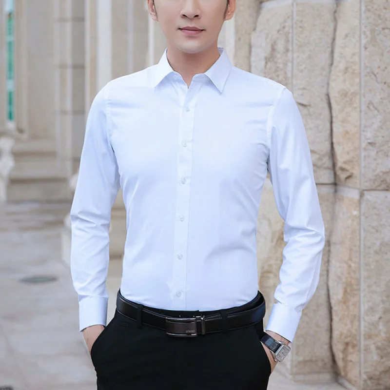 

Мужская хлопковая рубашка-поло с длинным рукавом, на пуговицах