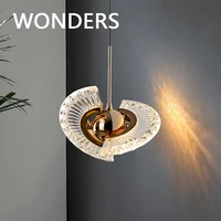 led pendant lamp nordic luxury crystal series chandeliers indoor bedroom bedside single head hanging light home decors lighting
