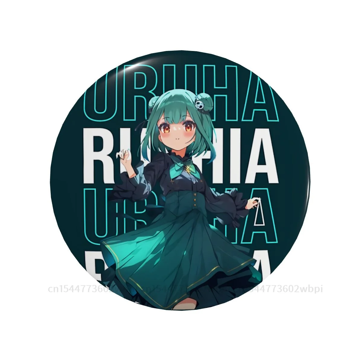 

Металлическая брошь Uruha rusha Hololive с виртуальной хост-группой, модная мягкая булавка для кнопки, креативный подарок для любимого, украшение дл...