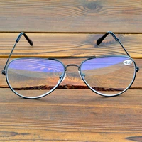 oversized double bridge frame pilot style spectacles see near n far progressive multi focus reading glasses 0 75 to 4