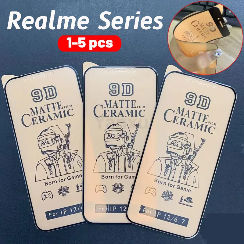 

1-5 Pcs Matte Soft Screen Protectors for Realme 8 7i 6i 5i V5 C20 C17 C15 C12 C11 C3 C2 C1 X2 XT Q Narzo 30 20 Pro Ceramic Films