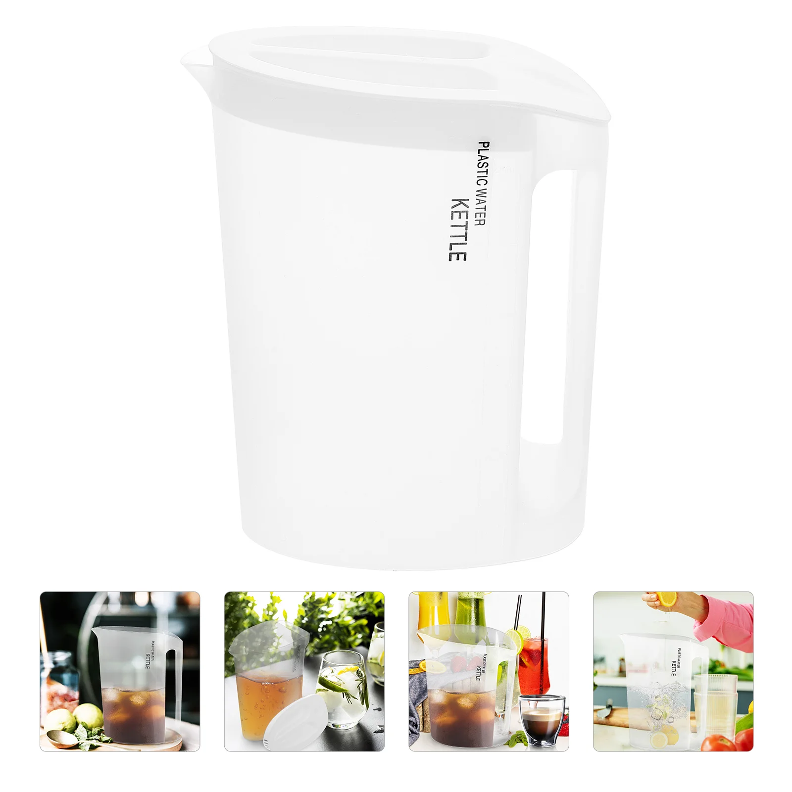 

Pitcher Water Carafebeverage Dispenser Tea Pitchers Iced Infuser Coldjug Kettle Drink Largelemonade Coffee Fridgeice