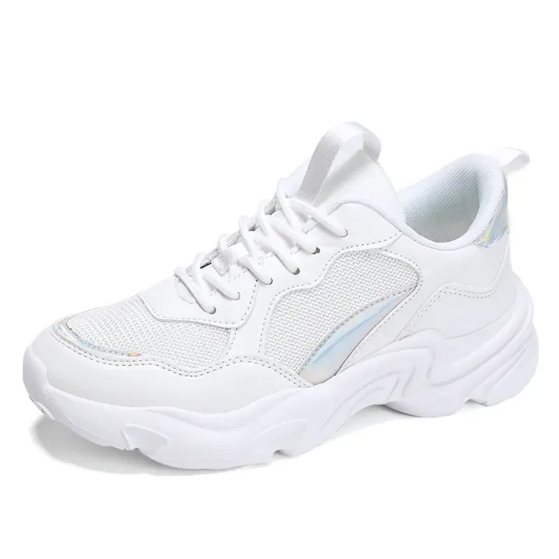

Sneakers Women Mesh Lightweight Breathable Running Shoes Fitness Walking Platform Comfortable Lady New Sport Leisure Footwear