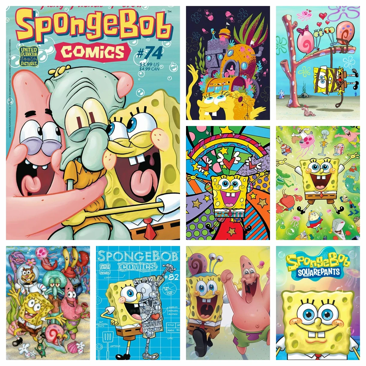 F-Funny Bob 5D DIY Алмазная картина Набор для вышивки крестом Домашний декор Ручная