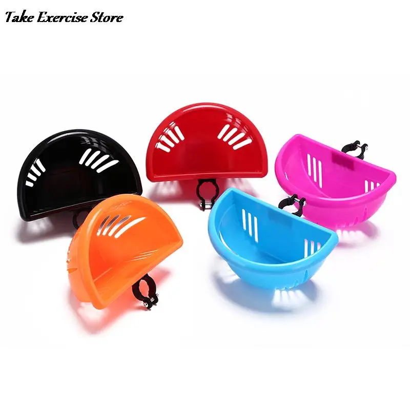 

Children's Bike Basket Plastic Easy Installation Bicycle Bag Kids Scooter Handle Bar Basket with Bracket Bike Accessories Top 1x