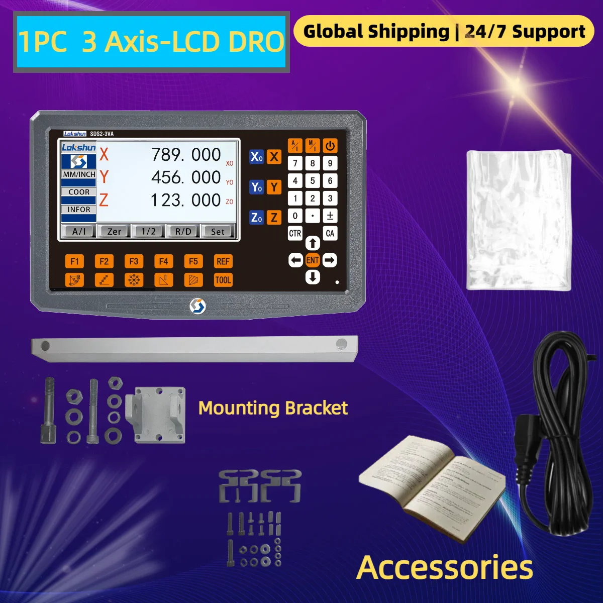 

DRO 2 3 4-осевой фрезерный станок