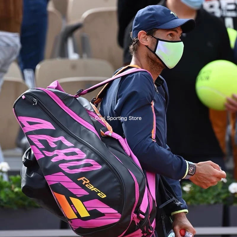 Профессиональная аэротеннисная сумка Babolat для 6/9 теннисных ракеток женщин и